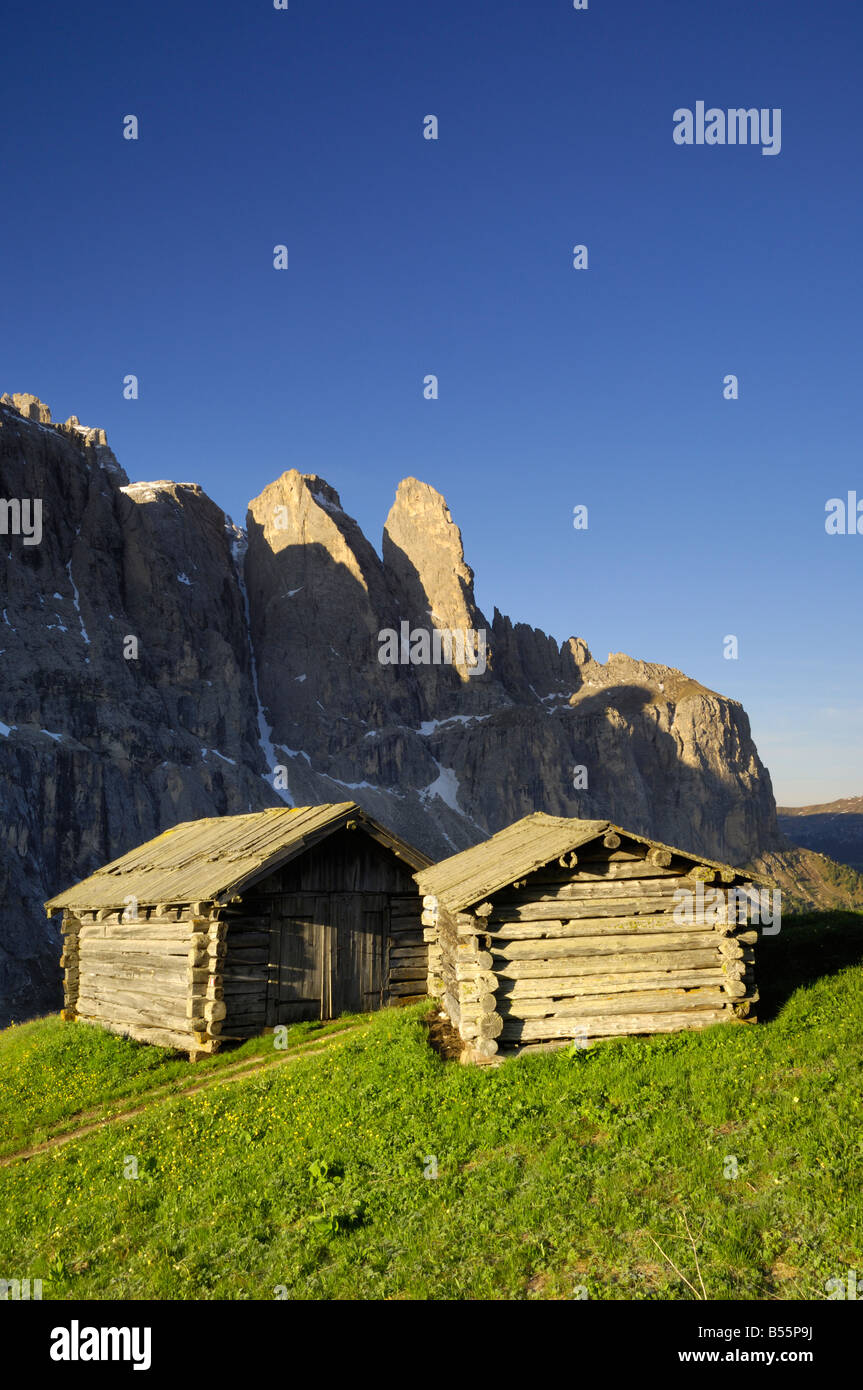 Sella Gruppe, Dolomiti, Italia Foto Stock