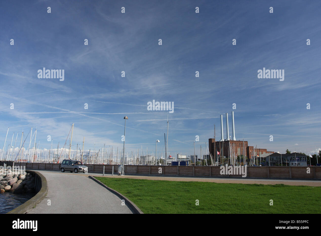 Svanemøllevaerket, un calore e la stazione di alimentazione in Copenhagen DANIMARCA- 2008 Foto Stock