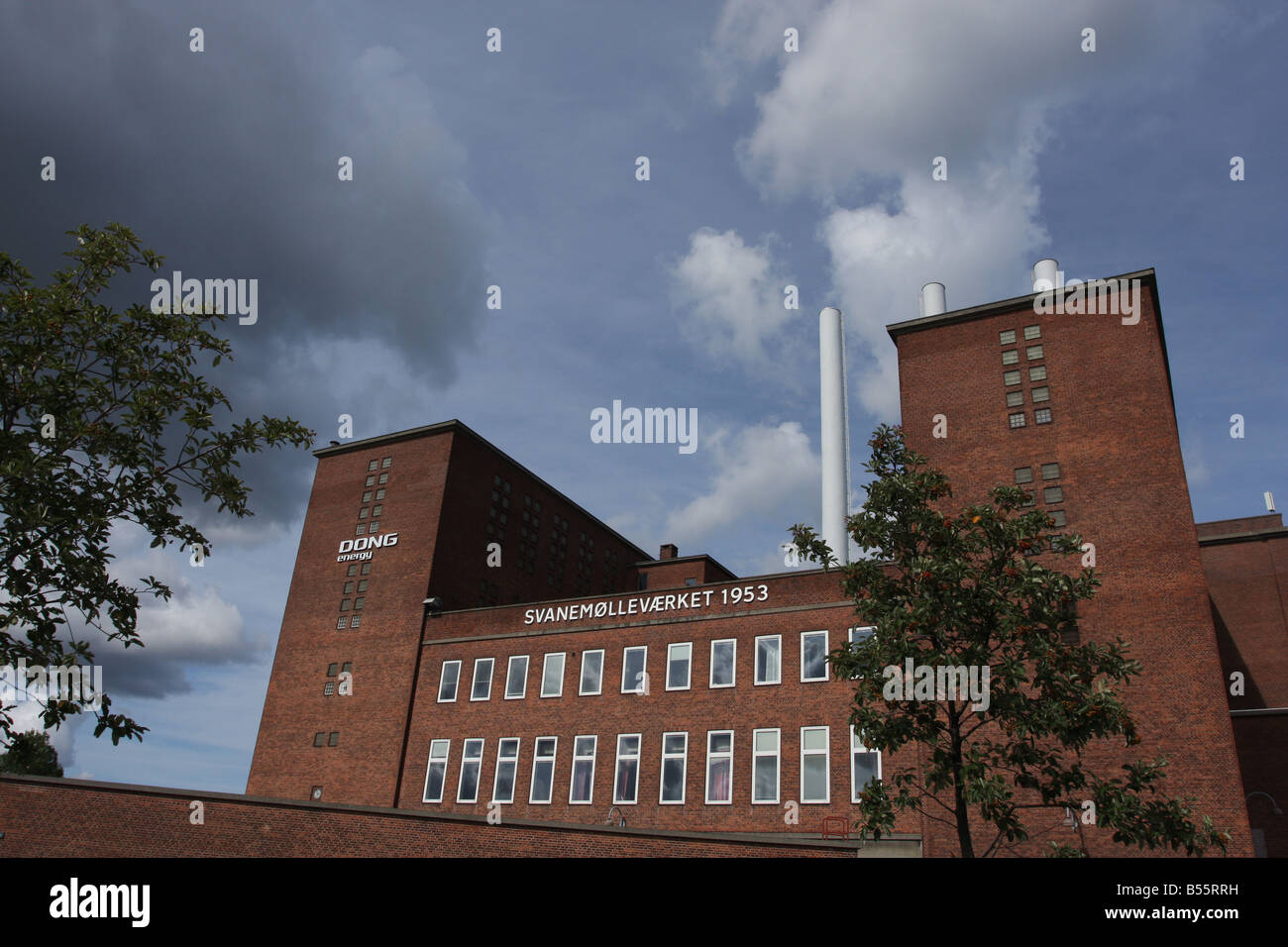 Svanemøllevaerket, un calore e la stazione di alimentazione in Copenhagen DANIMARCA- 2008 Foto Stock