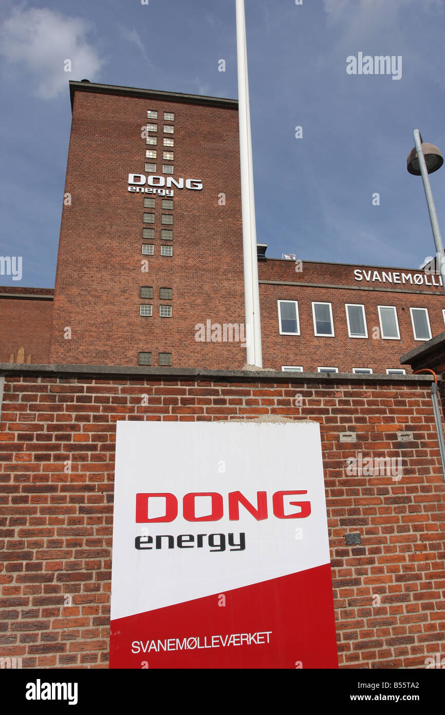 Svanemøllevaerket, un calore e la stazione di alimentazione in Copenhagen DANIMARCA- 2008 Foto Stock