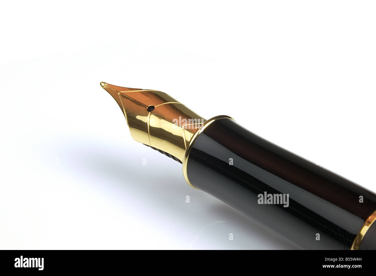 Oro founatin nibbed pen Foto Stock