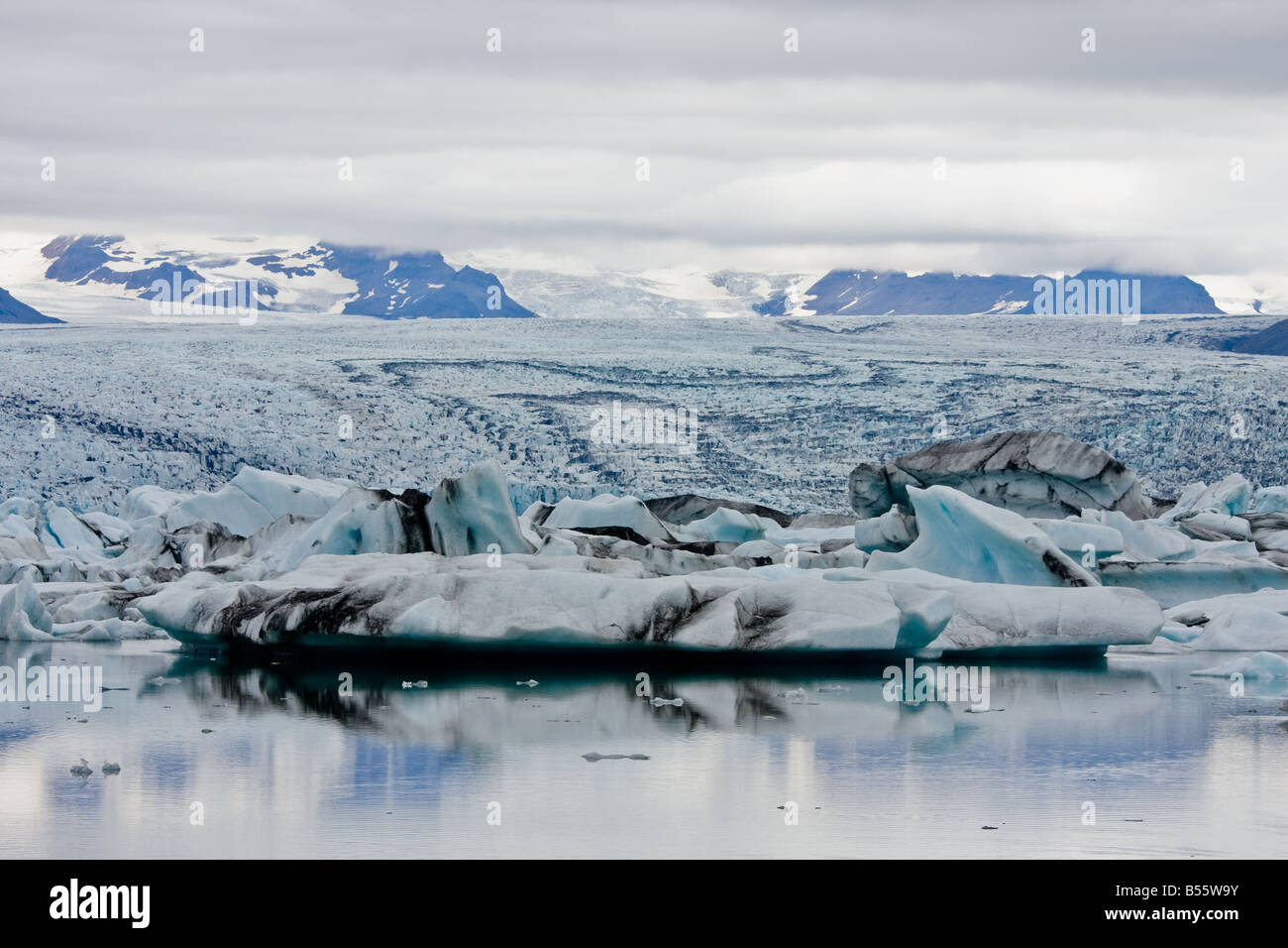 Jokulsarlon laguna Iceberg Islanda Foto Stock