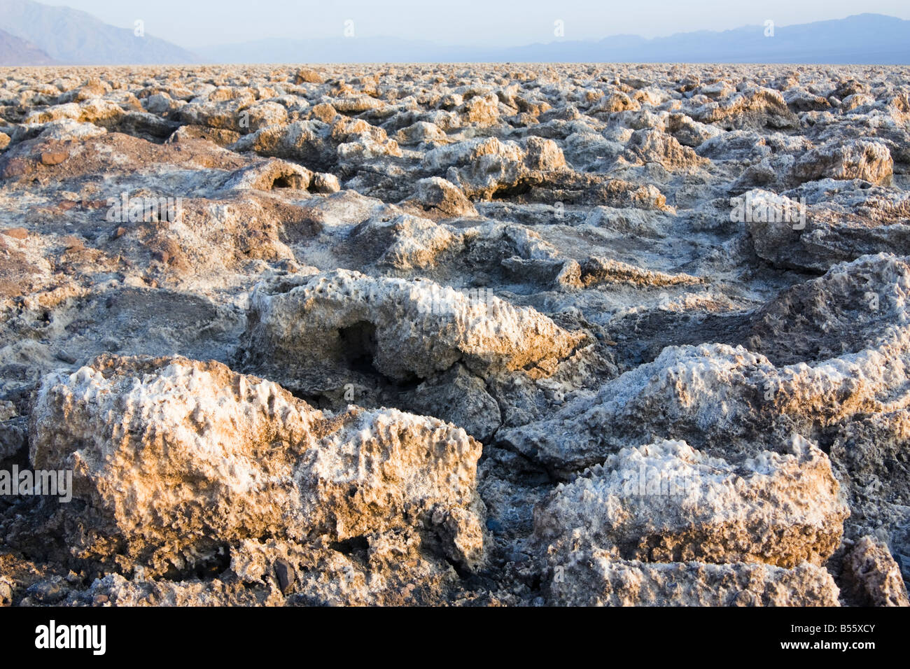 Devils Golf Course nella Death Valley in California Foto Stock