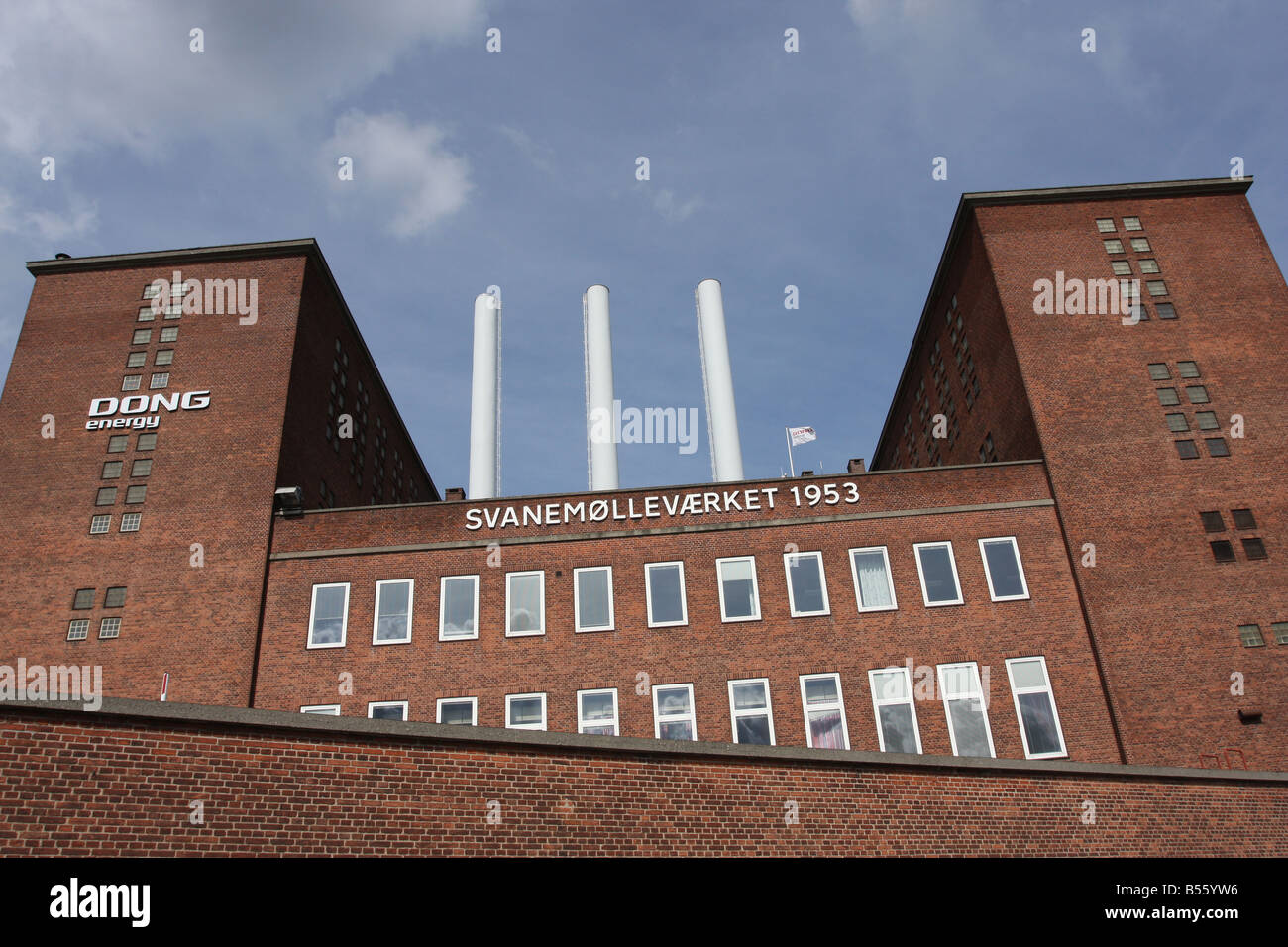 Svanemøllevaerket, un calore e la stazione di alimentazione in Copenhagen DANIMARCA- 2008 Foto Stock
