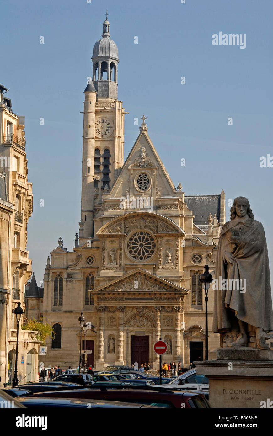 La chiesa Saint Etienne du Mont a Parigi Francia Foto Stock