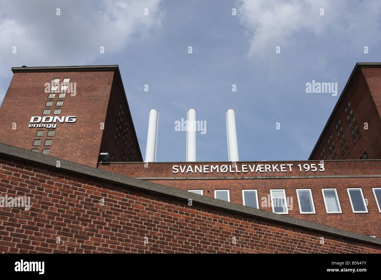 Svanemøllevaerket, un calore e la stazione di alimentazione in Copenhagen DANIMARCA- 2008 Foto Stock