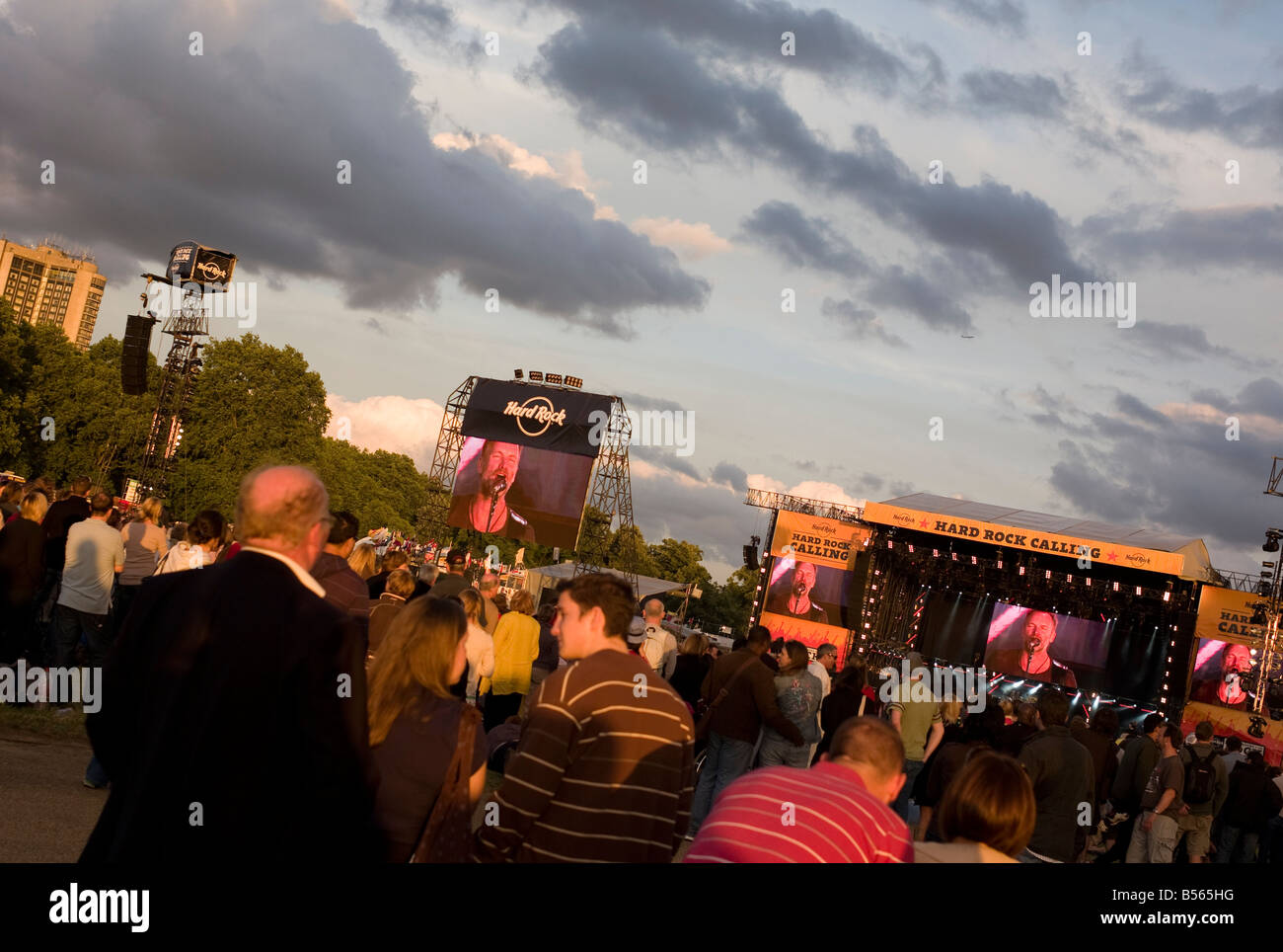 Sting, la polizia reunion concerto, 2008, Hyde Park Foto Stock