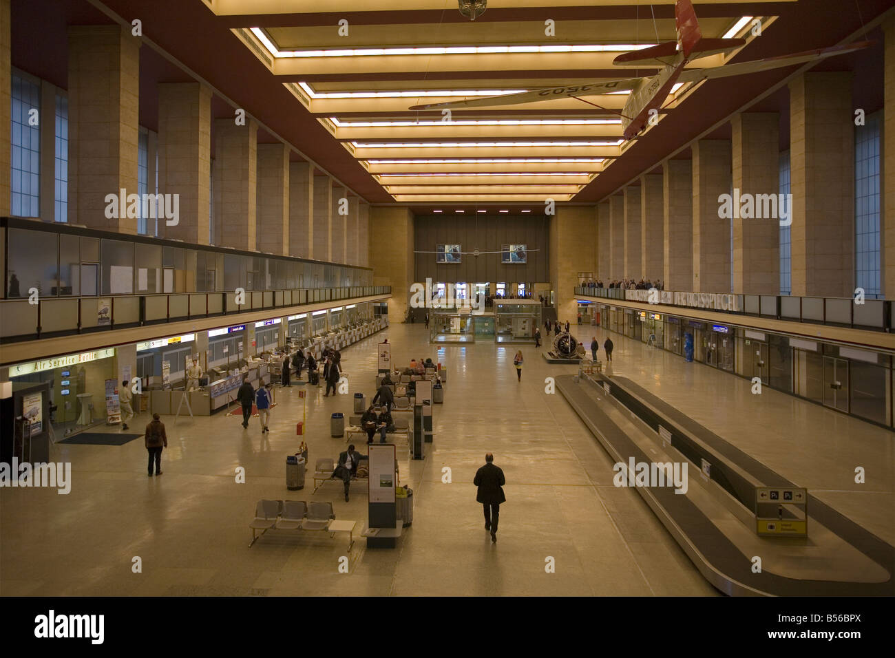 Aeroporto di Tempelhof di Berlino, Germania Foto Stock