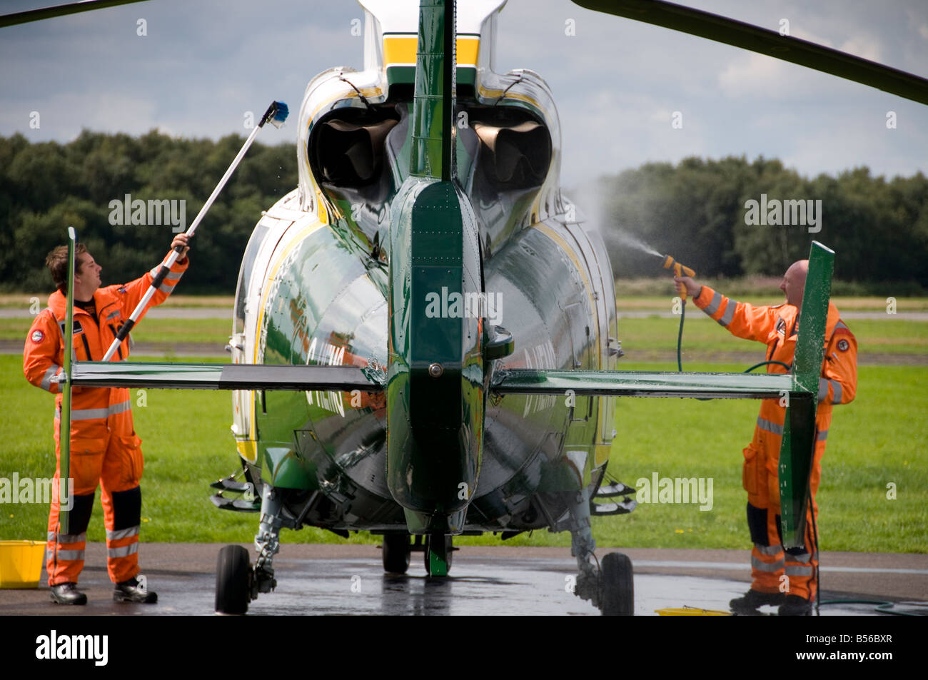 Air Ambulance delfino di GNAAS azionato da PDG Elicotteri Foto Stock