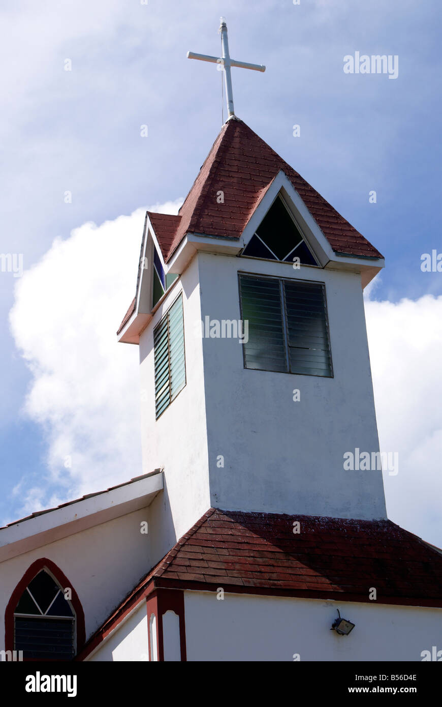 Ebeneezer chiesa battista Big Corn Island, Nicaragua america centrale Foto Stock