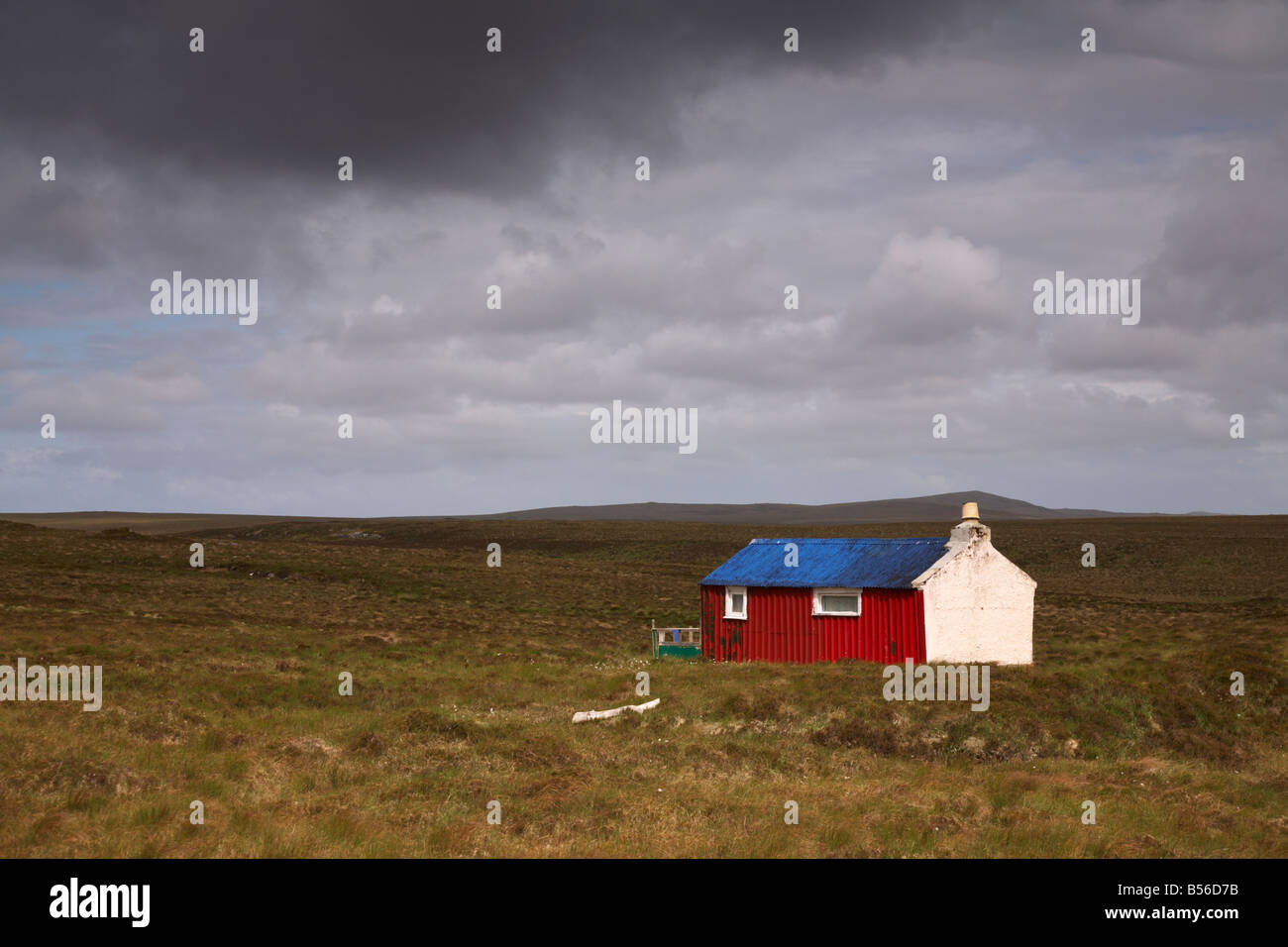 Piccolo Shieling sull'isola di Lewis, Scozia Foto Stock