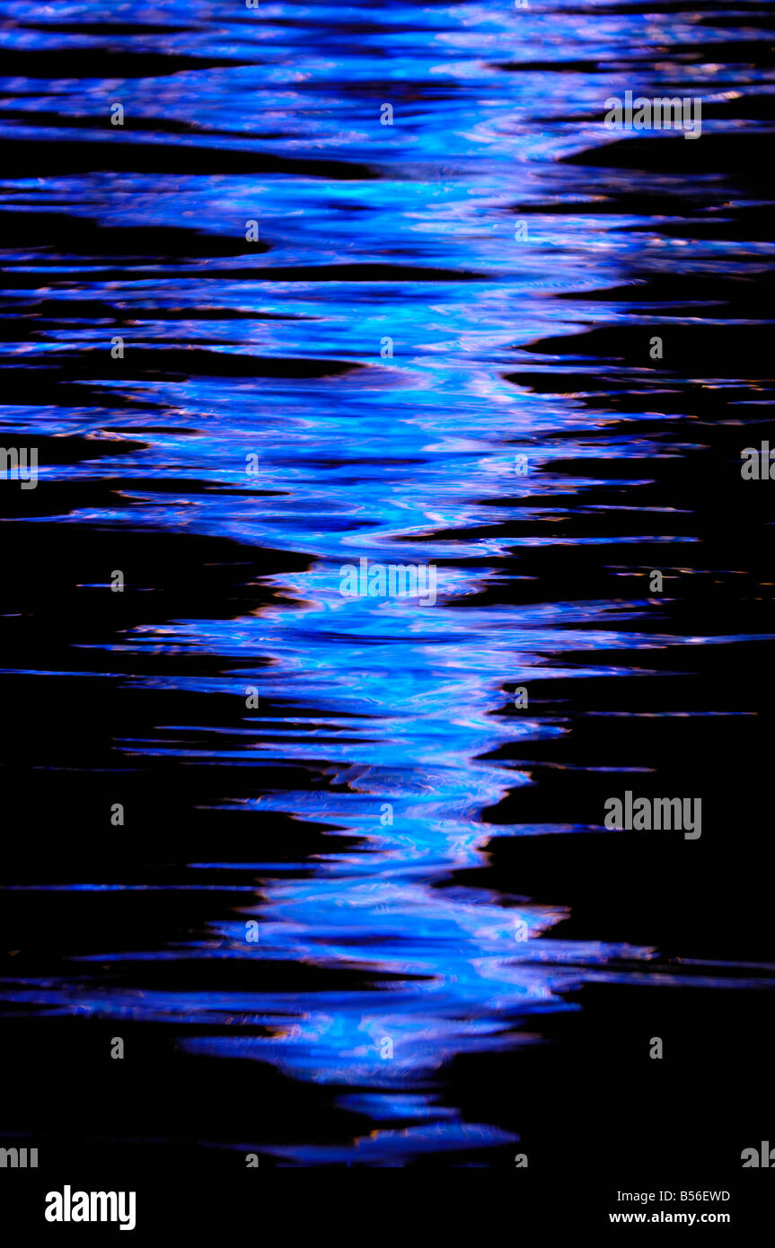 Abstract riflessi blu Foto Stock