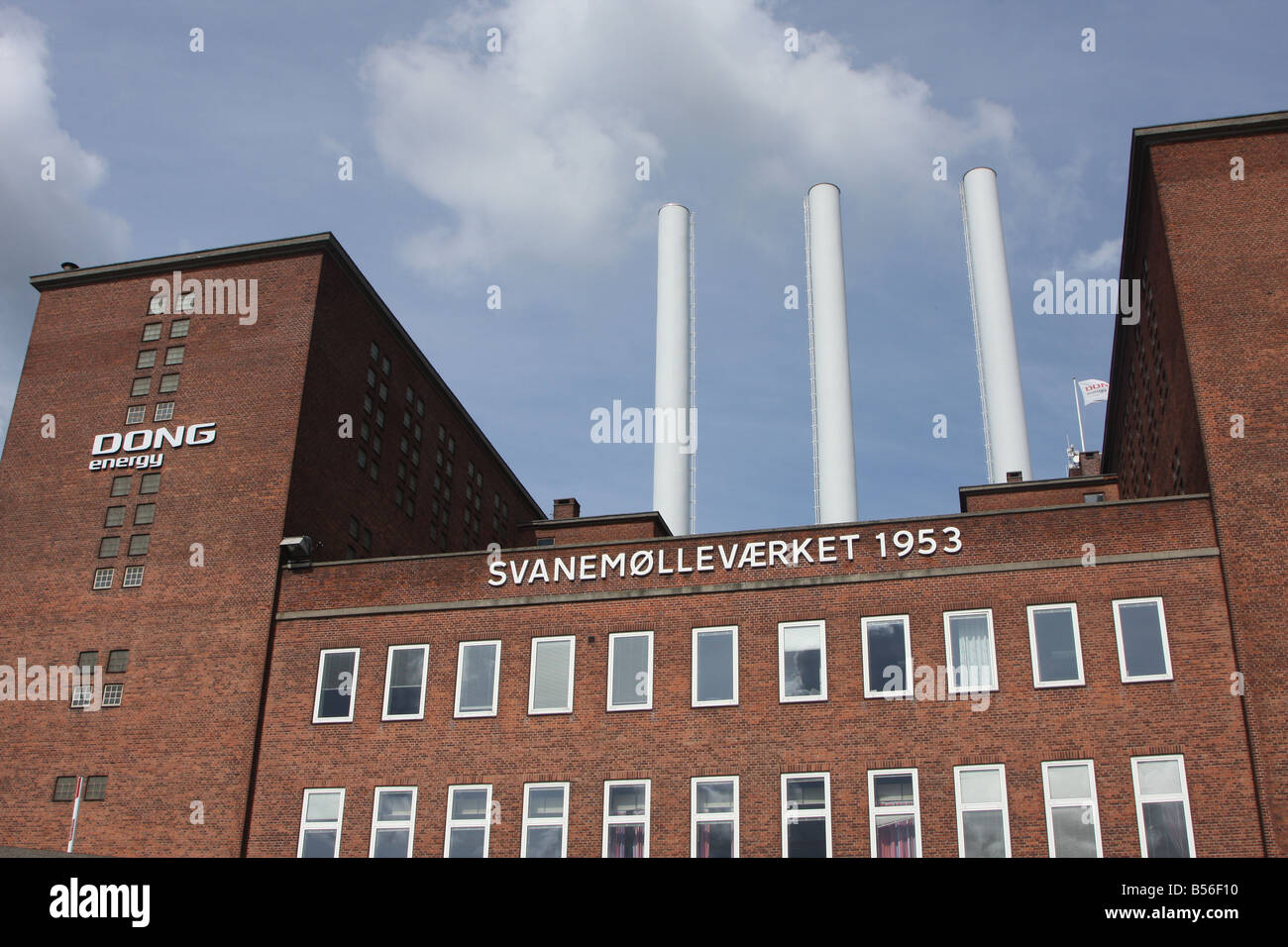 Svanemøllevaerket, un calore e la stazione di alimentazione in Copenhagen DANIMARCA- 2008 Foto Stock