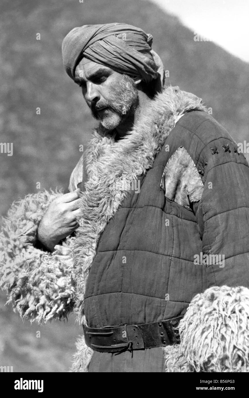 L'uomo che sarebbe stato re di essere girato in location in Marrakech, Marocco. Interpretato da Sean Connery e Michael Caine. Gennaio 1975 75- Foto Stock