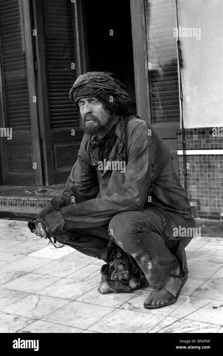 L'uomo che sarebbe stato re di essere girato in location in Marrakech, Marocco. Interpretato da Sean Connery e Michael Caine. Gennaio 1975 75- Foto Stock