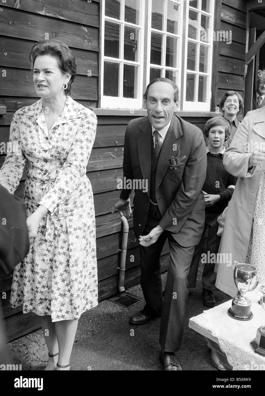 Partito liberale leader Jeremy Thorpe visita una mostra dei fiori&#13;&#10;Agosto 1978&#13;&#10;78-3971-003 Foto Stock