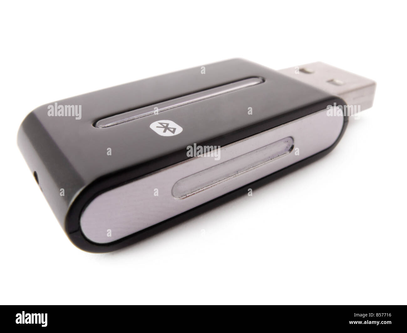 Penna Bluetooth isolato in uno sfondo bianco Foto Stock
