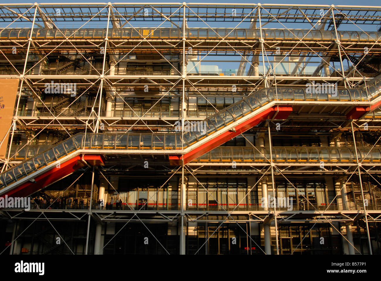 Centro culturale Georges Pompidou di Parigi Francia Foto Stock