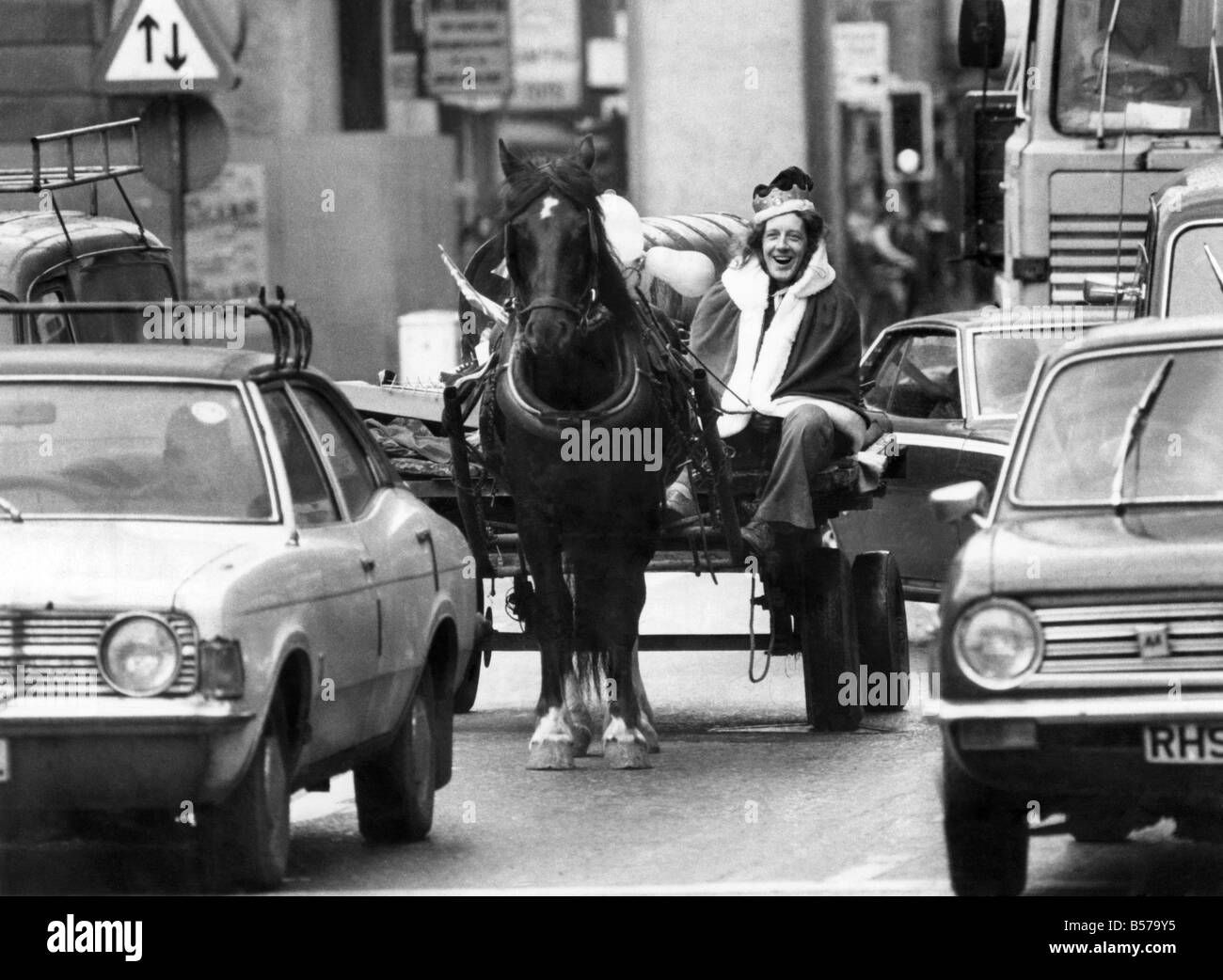 Street Traders-Scrap commercianti: il Re della strada. Scrappie supremo. Giugno 1977 P004965 Foto Stock