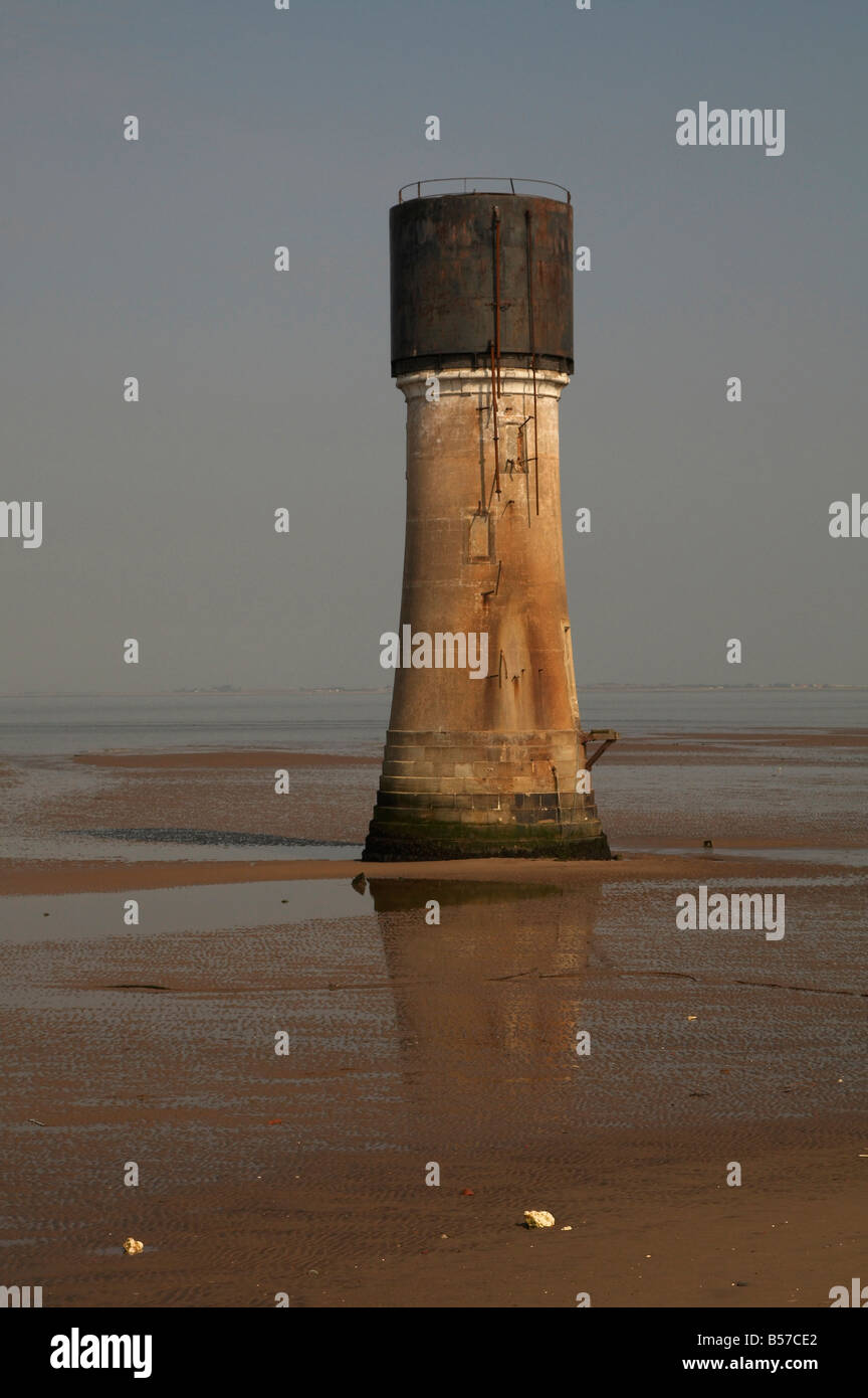 Spurn Low Light House a disprezzare il punto sulla East Riding of Yorkshire coast Foto Stock