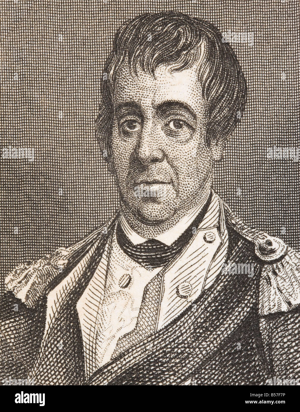 William Barton, 1748 - 1831. Colonnello americano nell'Esercito continentale durante la Guerra d'Indipendenza americana. Foto Stock
