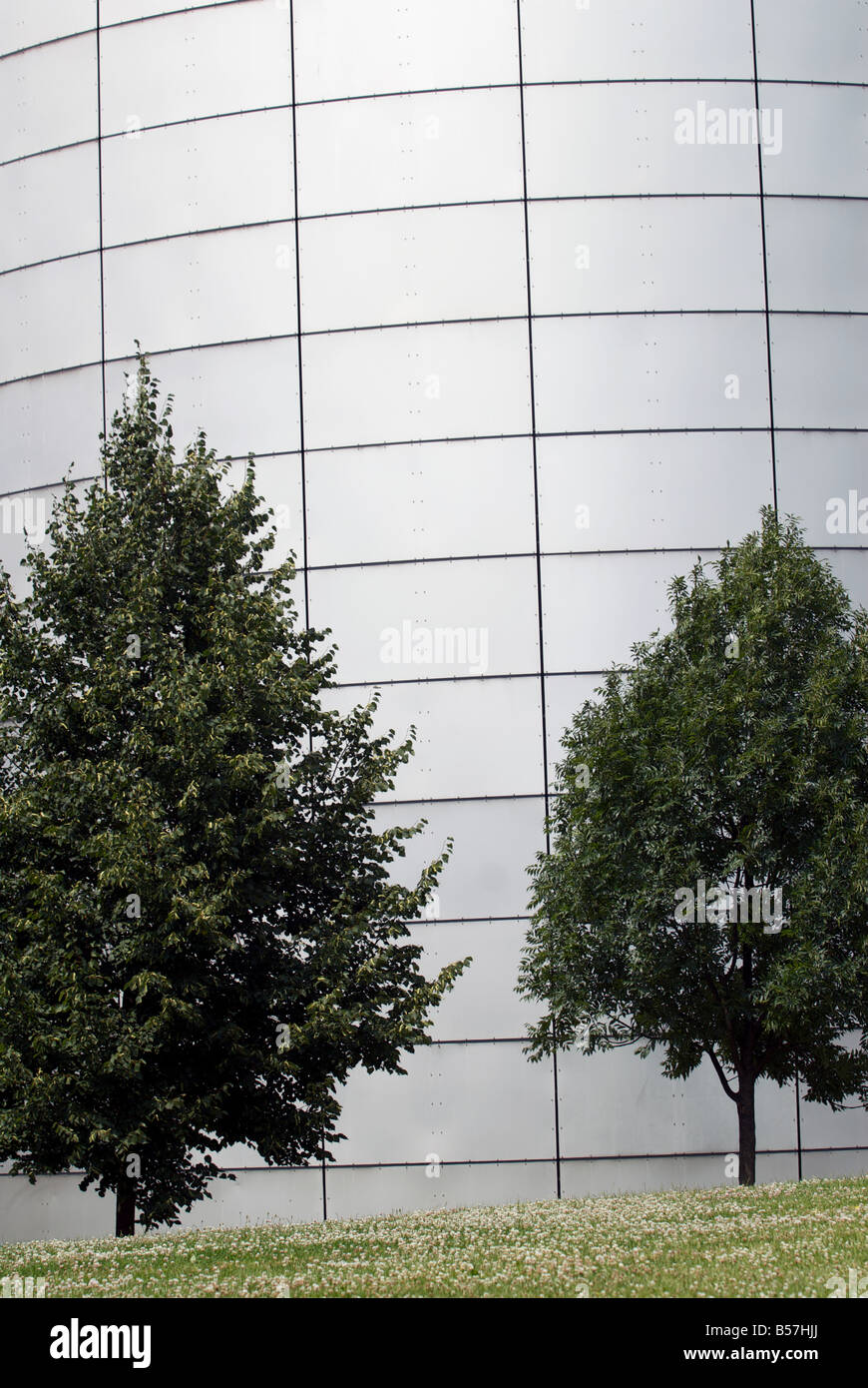 Esterno di un multi-story car park, Dusseldrof, Renania settentrionale-Vestfalia (Germania). Foto Stock