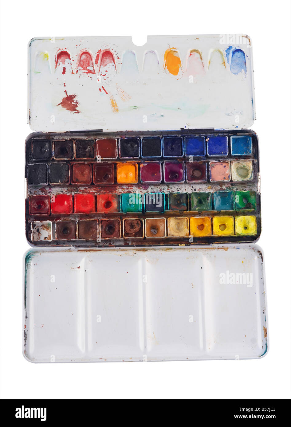 Dettaglio del patrimonio artistico acquerelli - isolato Foto Stock