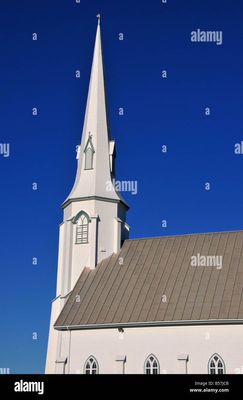 Chiesa di Saint Pierre de la Verniere Etang du Nord Iles de la Madeleine Québec Canada Foto Stock