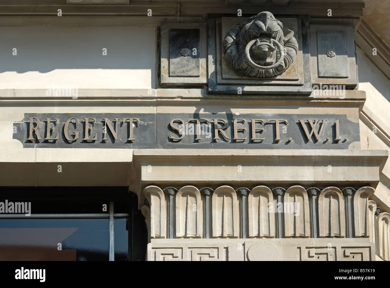 Regent Street segno, Londra Foto Stock