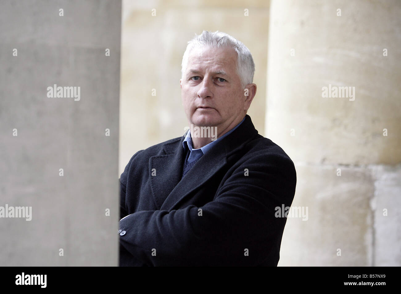 Ex Inghilterra cricket coach duncan fletcher ri mike walters intervista Foto Stock