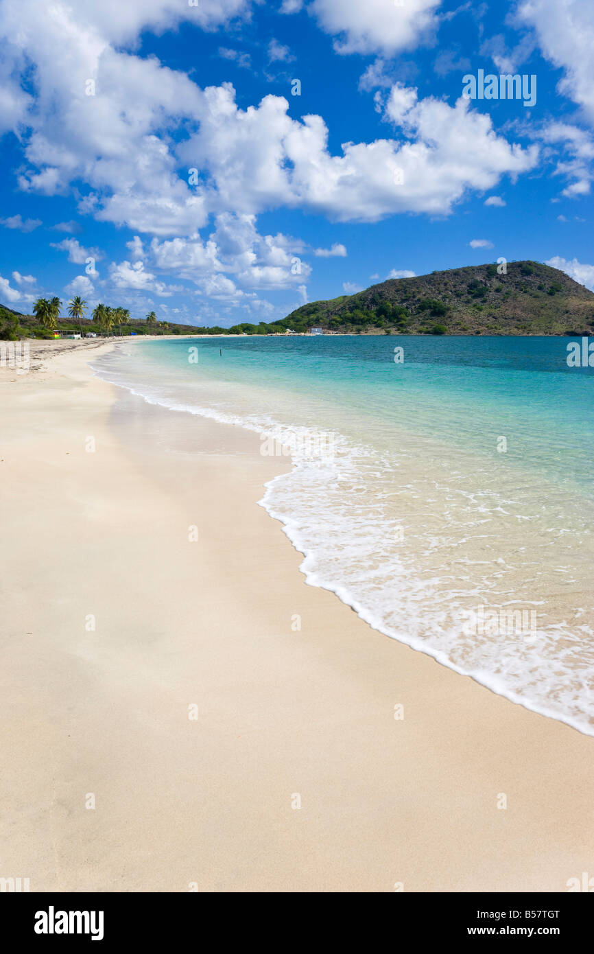 Turtle Beach sulla penisola a sud-est, Saint Kitts, Isole Sottovento, West Indies, dei Caraibi e America centrale Foto Stock
