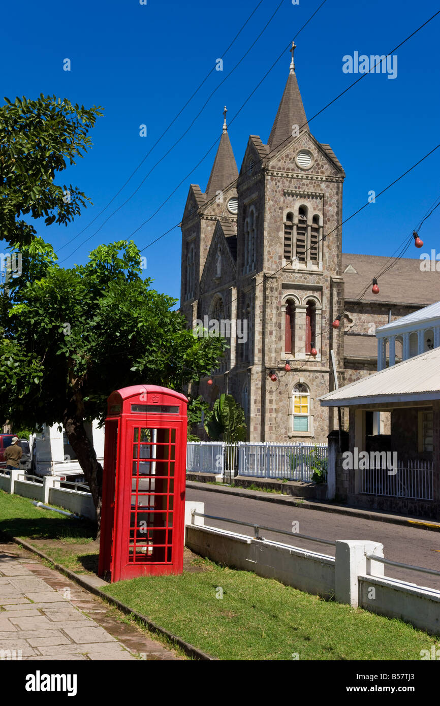 Cattedrale dell Immacolata Concezione, Basseterre, Saint Kitts, Isole Sottovento, West Indies, dei Caraibi e America centrale Foto Stock