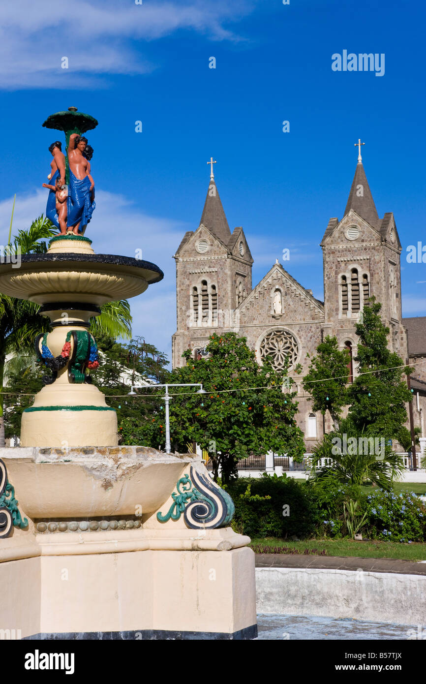 Cattedrale dell Immacolata Concezione, Basseterre, Saint Kitts, Isole Sottovento, West Indies, dei Caraibi e America centrale Foto Stock