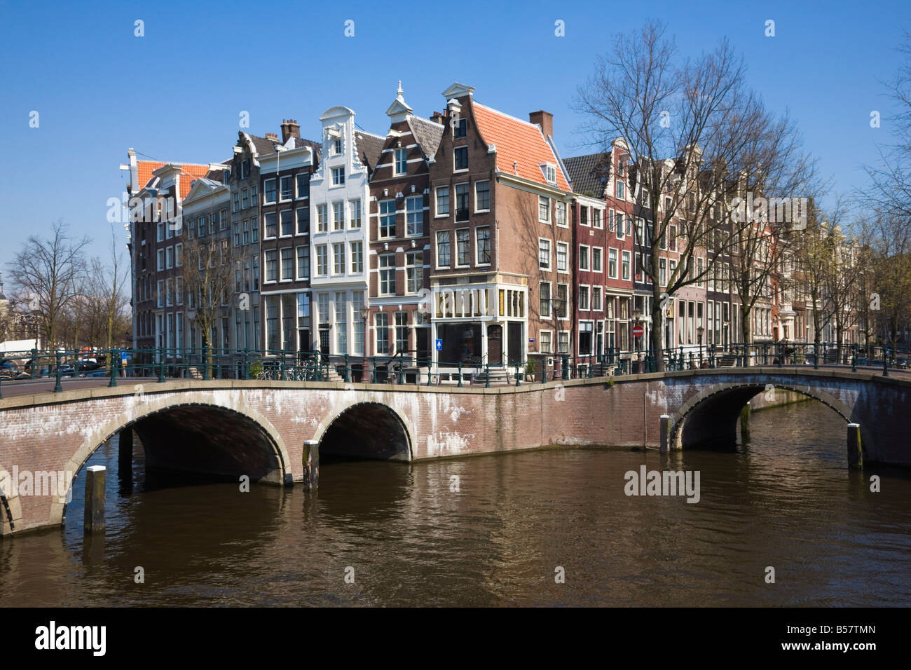 Canale Keizersgracht, Amsterdam, Paesi Bassi, Europa Foto Stock