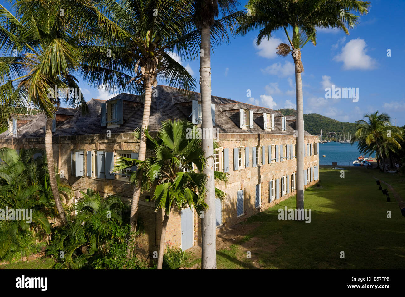 Nelson's Dockyard in English Harbour, Antigua, Isole Sottovento, West Indies, dei Caraibi e America centrale Foto Stock