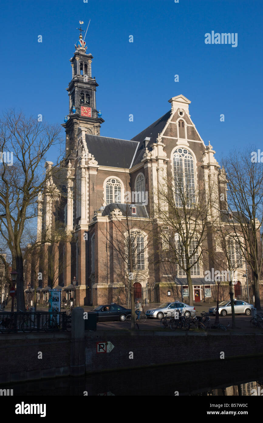 Westerkerk La chiesa, costruita nel 1631, Amsterdam, Paesi Bassi, Europa Foto Stock