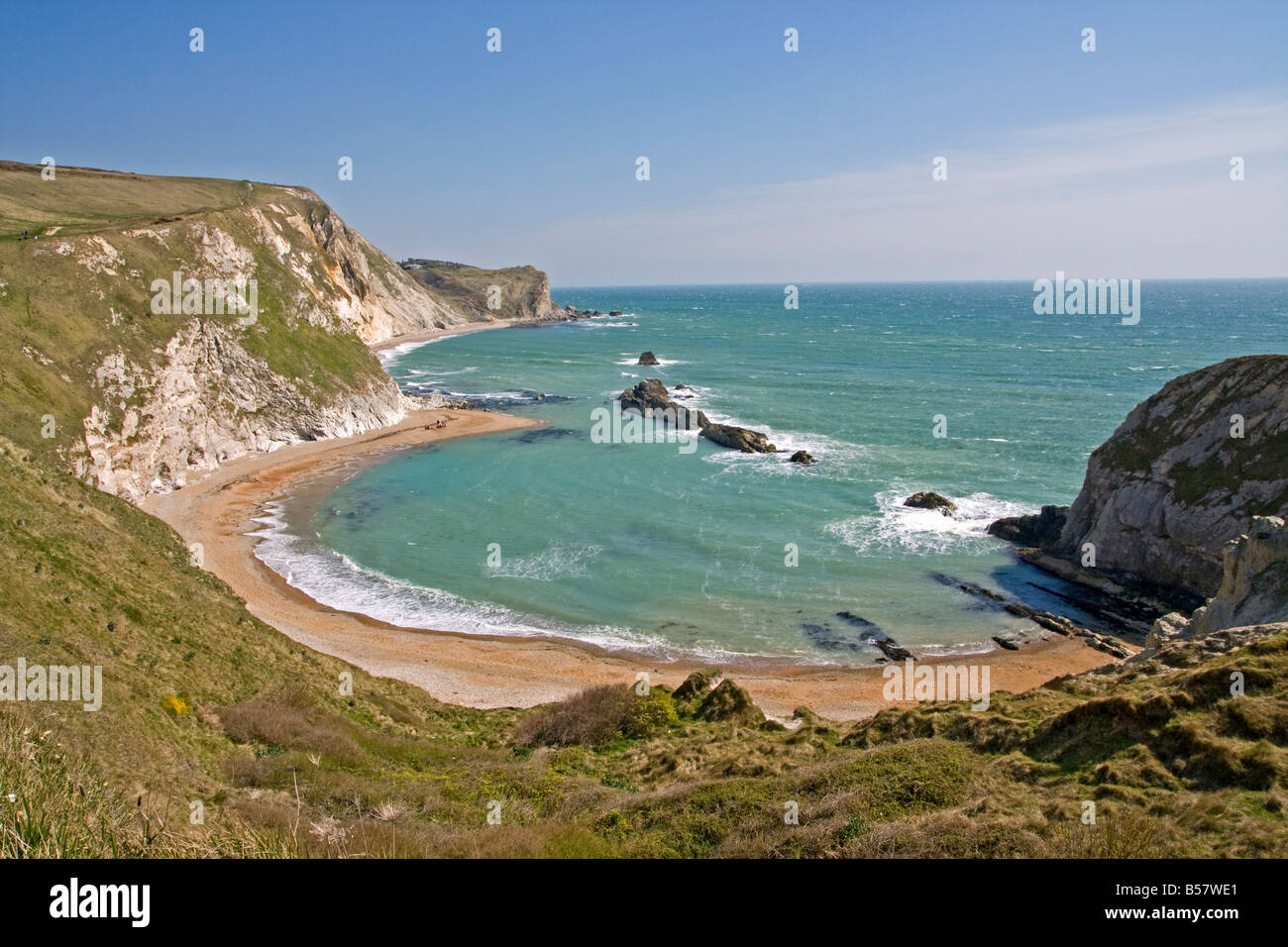 St. Oswald's Bay, Dorset, England, Regno Unito, Europa Foto Stock