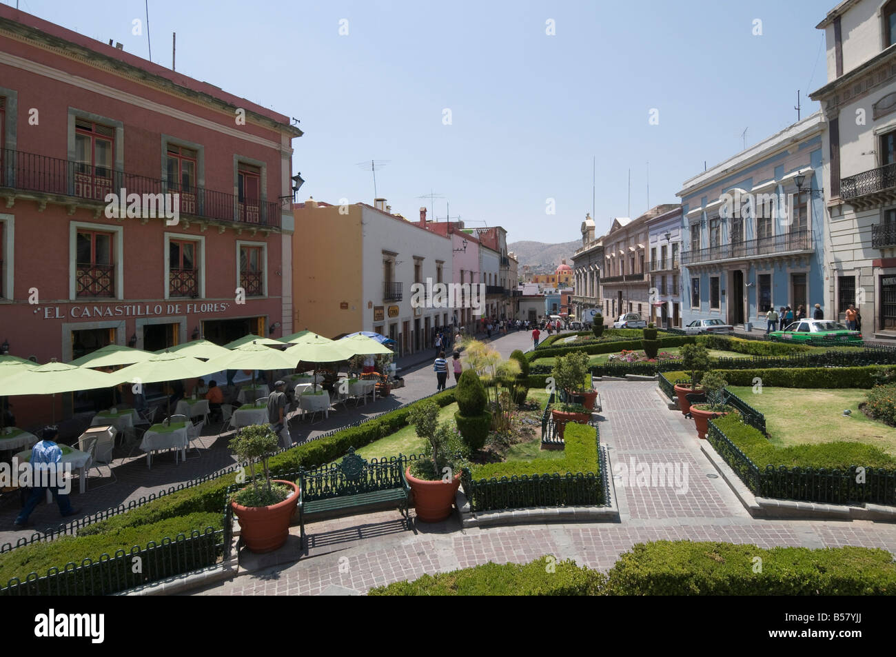 Plaza de la Paz in Guanajuato, un sito Patrimonio Mondiale dell'UNESCO, stato di Guanajuato, Messico, America del Nord Foto Stock