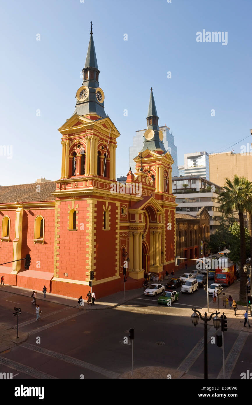 Merced chiesa e il museo di La Merced nel centro di Santiago, Santiago del Cile, Sud America Foto Stock