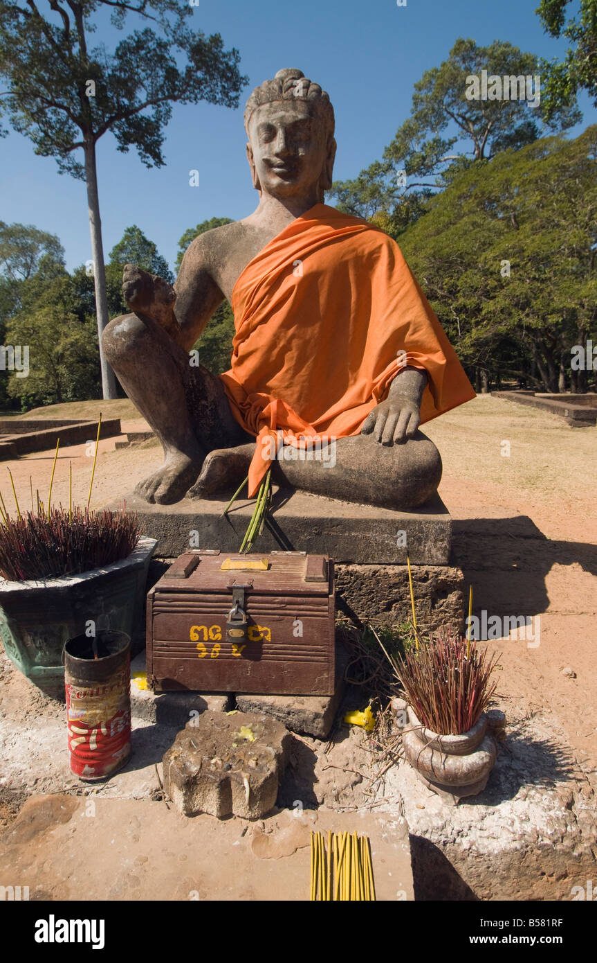 Lebbroso re terrazza, Angkor Thom, Angkor, Sito Patrimonio Mondiale dell'UNESCO, Siem Reap, Cambogia, Indocina, Asia sud-orientale, Asia Foto Stock