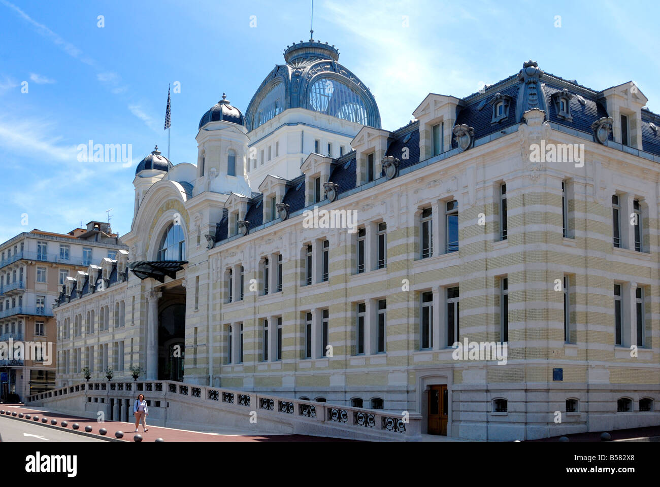 Palais Lumiere, Exhibition e il centro congressi, Evian-les-Bains, Alta Savoia, Francia, Europa Foto Stock