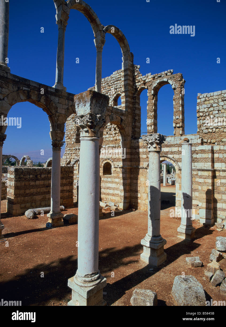 Anjar, Sito Patrimonio Mondiale dell'UNESCO, Libano, Medio Oriente Foto Stock