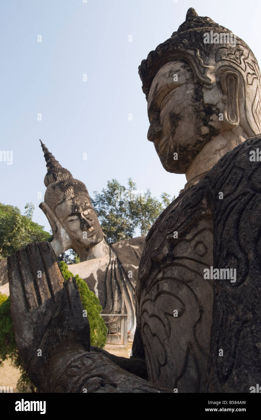 Buddha Park, Xieng Khuan, Vientiane, Laos, Indocina, Asia sud-orientale, Asia Foto Stock