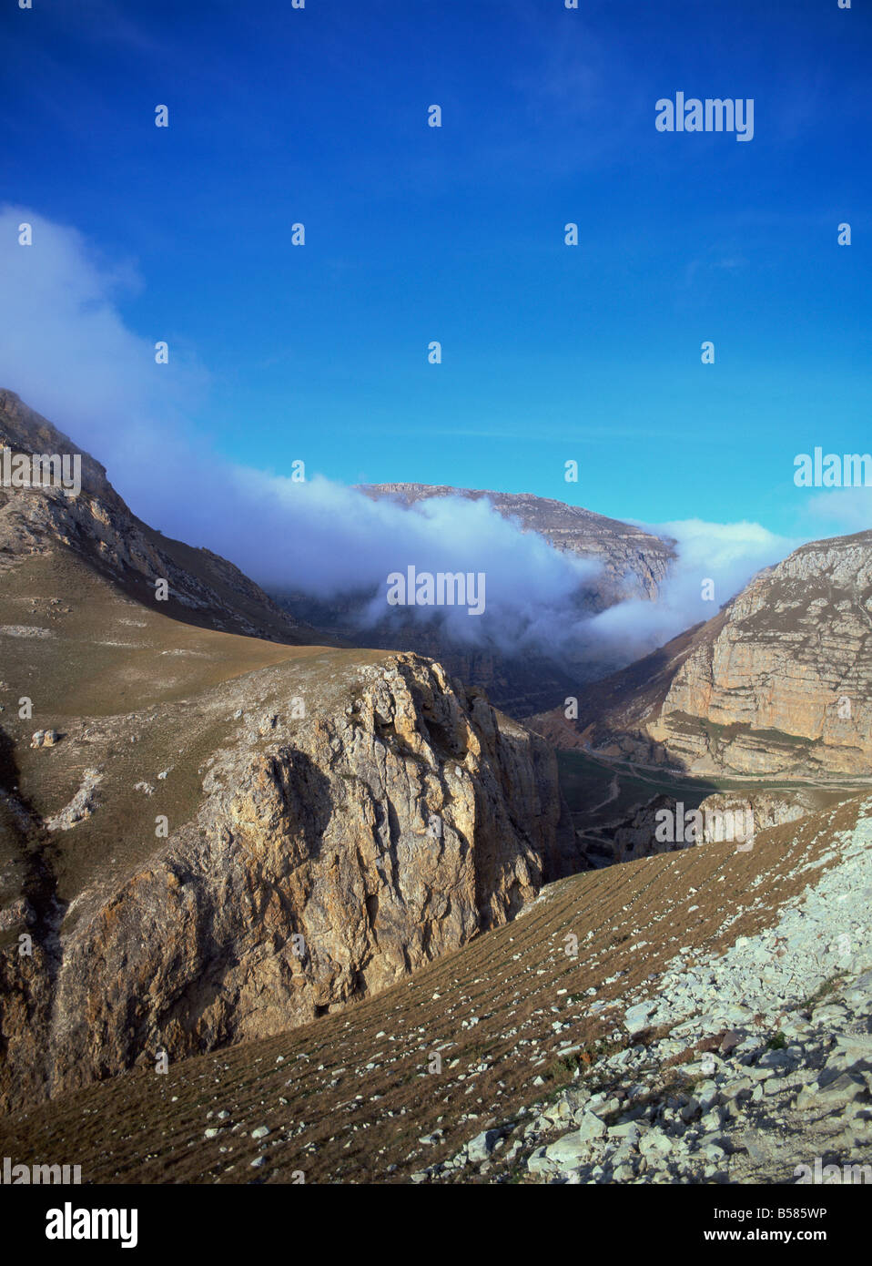 Caucus montagne, Azerbaigian, Asia Centrale, Asia Foto Stock