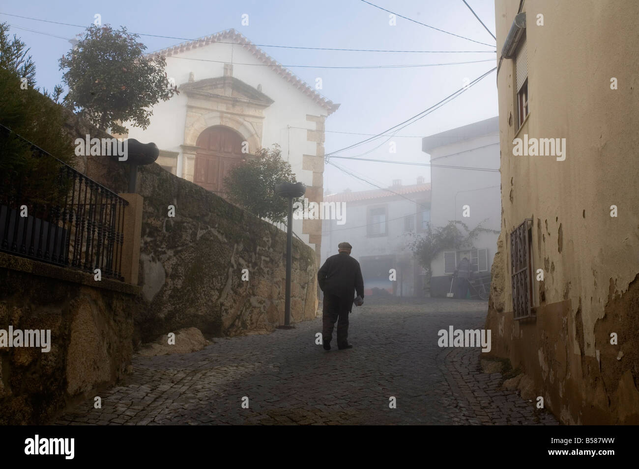 La vita del villaggio, Idanha-a-Nova, Beira Baixa, Portogallo, Europa Foto Stock