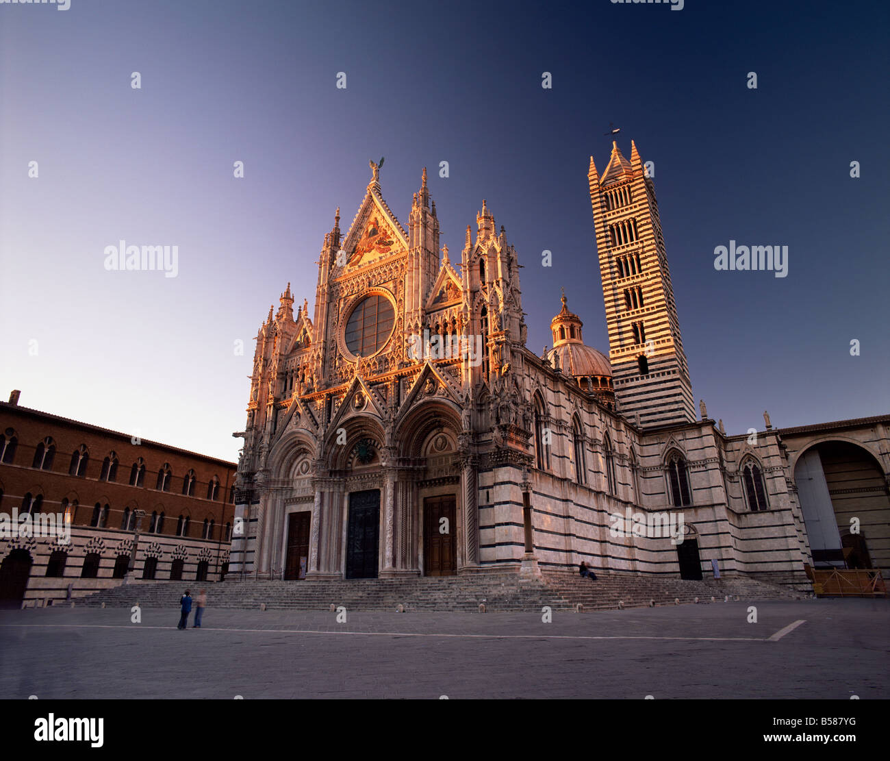 Il Duomo (Cattedrale), databili tra il XII e il XIV secolo, Siena, Toscana, Italia, Europa Foto Stock