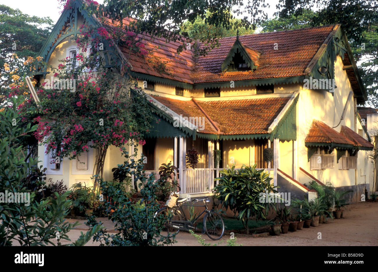 Olandese casa coloniale di fort Cochin india kerala Foto Stock