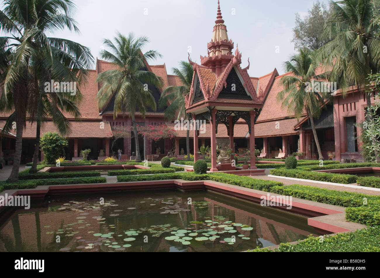Il Museo nazionale di Phnom Penh, Cambogia, Indocina, sud-est asiatico Foto Stock