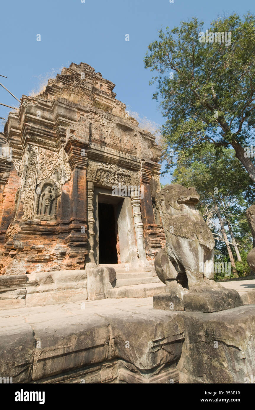 Preah Ko tempio, AD879, Gruppo Roluos, nei pressi di Angkor, Sito Patrimonio Mondiale dell'UNESCO, Siem Reap, Cambogia, Indocina, sud-est asiatico Foto Stock