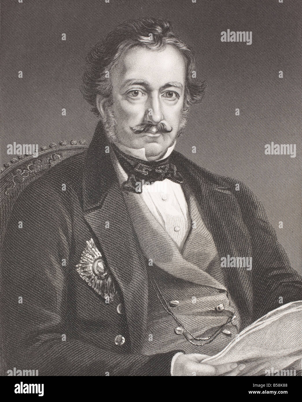 Sir Henry Eldred Curwen Pottinger, 1st Baronet, 1789 - 1856. Anglo - soldato irlandese, amministratore coloniale. Primo Governatore di Hong Kong. Foto Stock